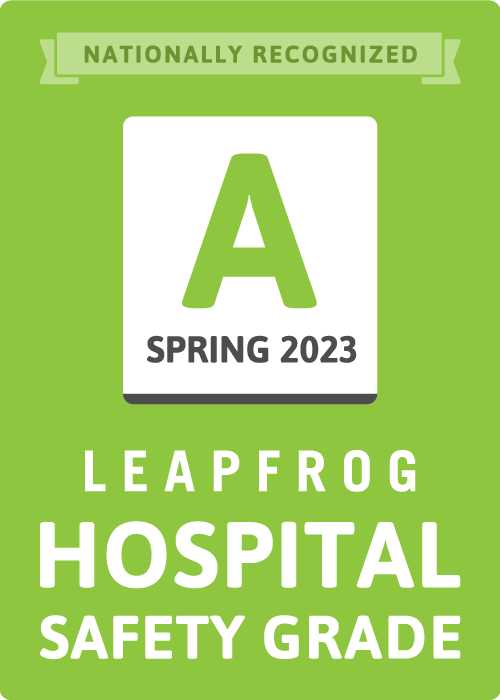 Leapfrog Hospital Safety Grade A Srping 2022