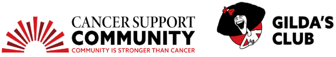 cancer support groups sponsors graphic - gilda's club and cancer support community