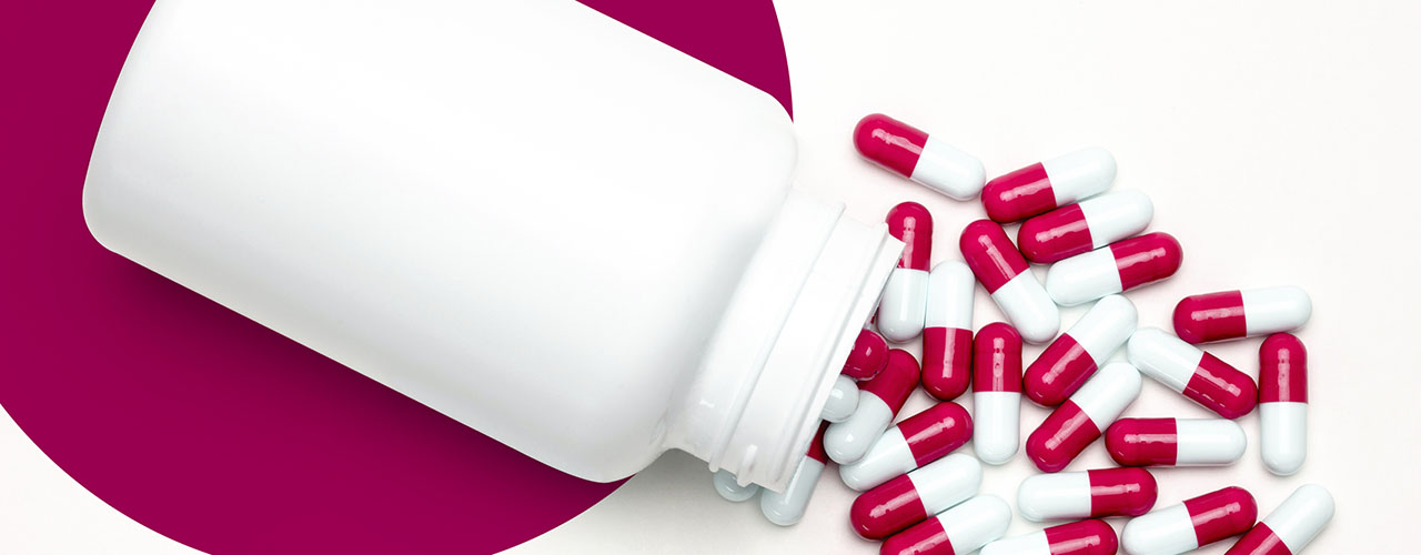 A bottle of pills